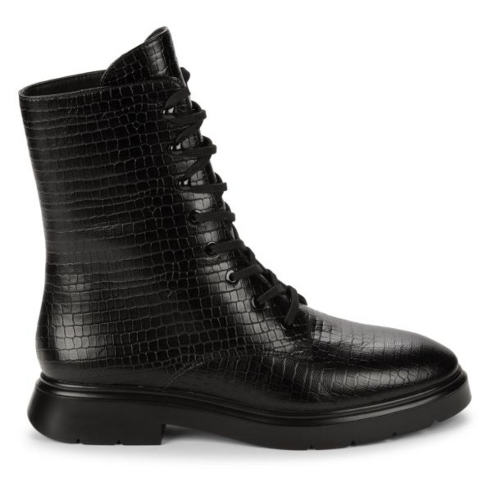 Stuart Weitzman McKenzee Leather Combat Boots